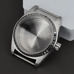 Enhanced 38mm Watch Case with Fluted Curved Bezel and 100m Water Resistance - NH35 NH36 (Solid Back B4)