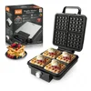 1500W Electric Waffle Maker 4 Pan Double Heating Non-Stick Egg Cake Oven Pancake Egg Waffle Cake Machine for Kid's Snacks 1