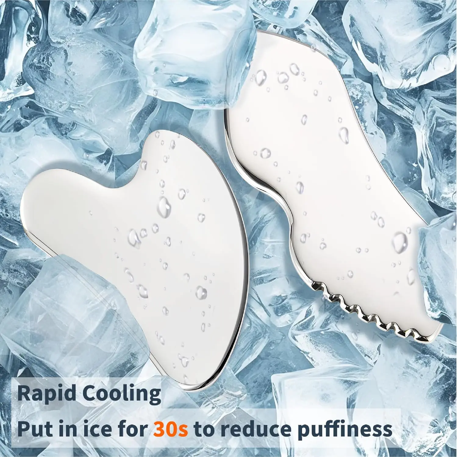 Stainless Steel Gua Sha Facial Tools for Face Body Jawline Shaper Double Chin Reducer Lymphatic Drainage Massager Skin Care Gift