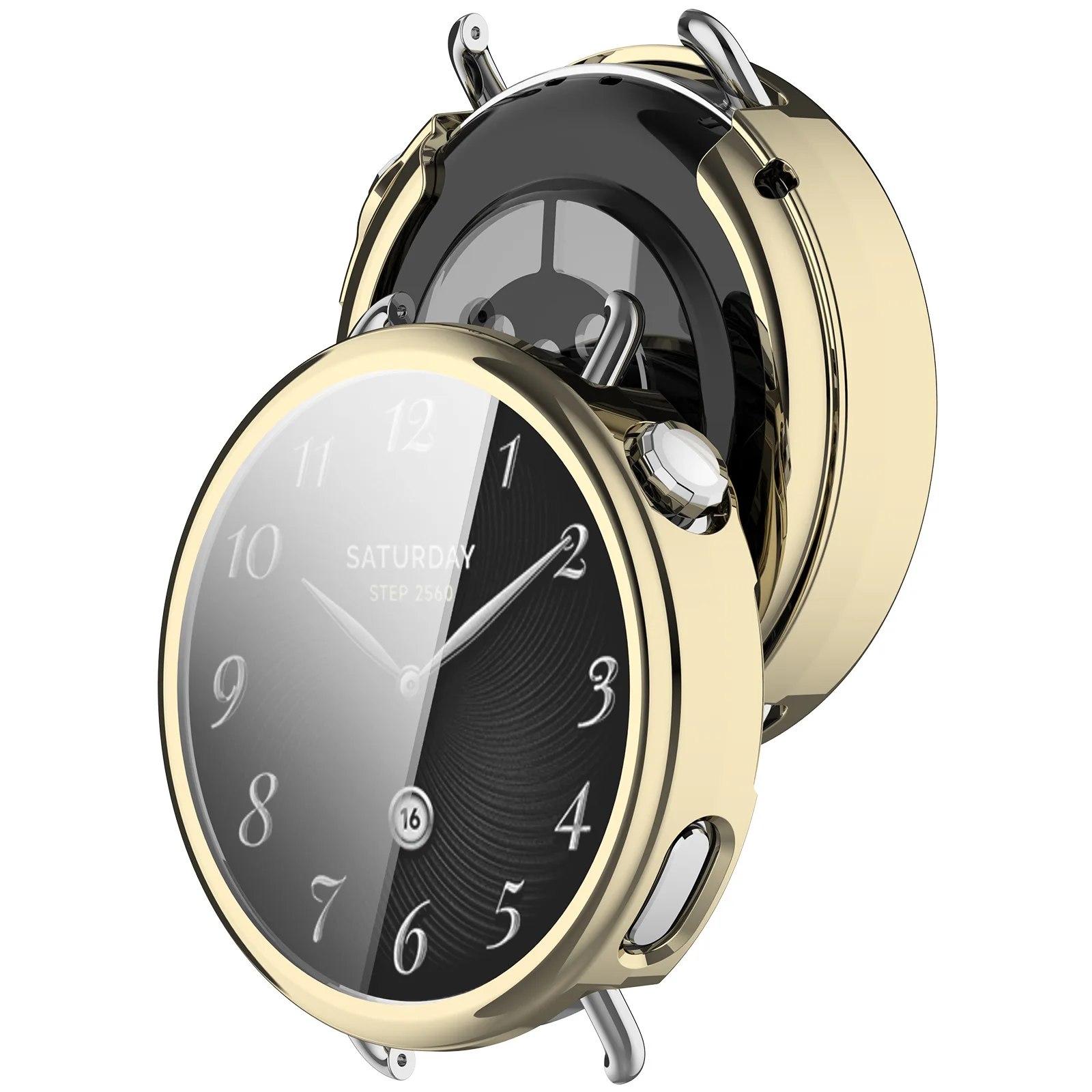 Electroplated All-Inclusive Soft TPU Protective Watch Case Cover