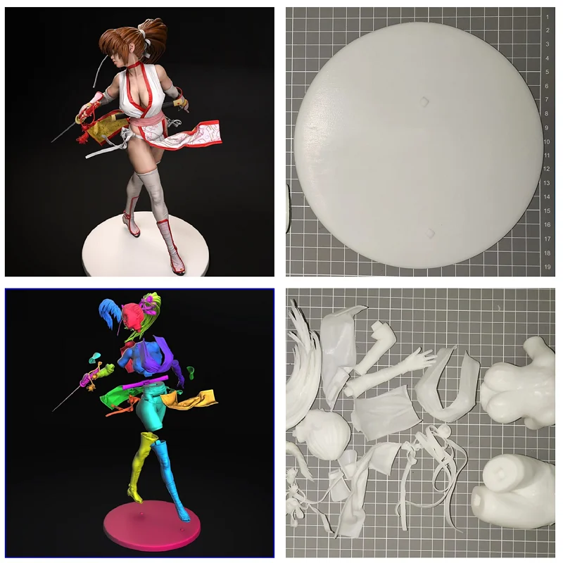 

LindenKing 1/6 1/8 3D Printing Garage Kit GK Model Kasumi Figure Unpainted White-Film Collections for Painters A281