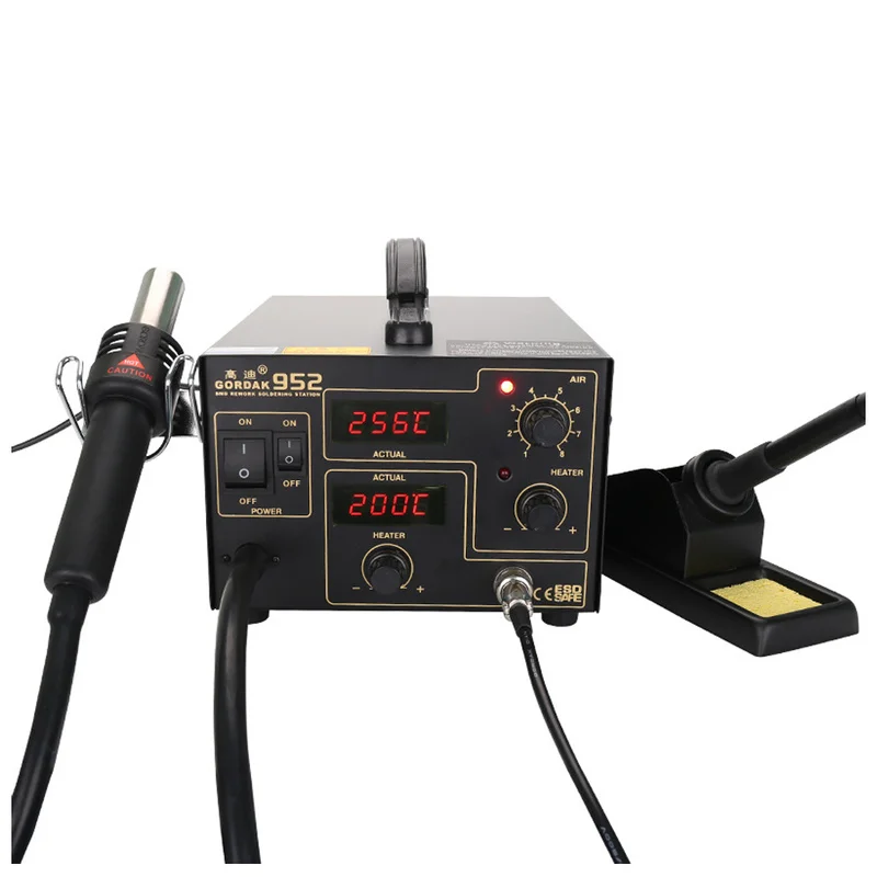 270W Gordak 952 Soldering Station Heat Gun 2 in 1 SMD BGA Rework
