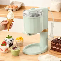 Machine à crème glacée électrique 20W 220V, machine à crème glacée automatique domestique DIY, machine à faire des cornets de crème glacée molle, des smoothies et des sundaes 1