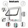 Pet Cat Door Hole Dog Door Hole Can Control Free Entry And Exit Pet Home Practical Two-way Door Safety Flap Door Pet Supplies 3