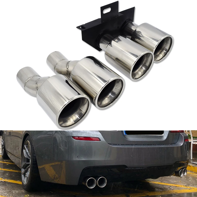 エキゾーストマフラーチップ,デュアルエキゾーストパイプ,bmw f10,f11