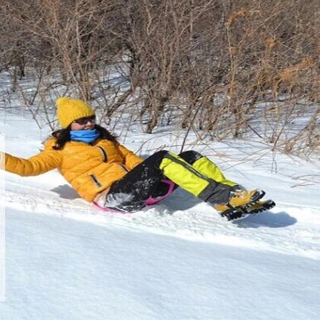 Snow Sled Flying Carpet Snow Board Mat Sliding Sled Sleigh Roll up Flexible Sledge Outdoor Sports Snowboard Skiing Pad