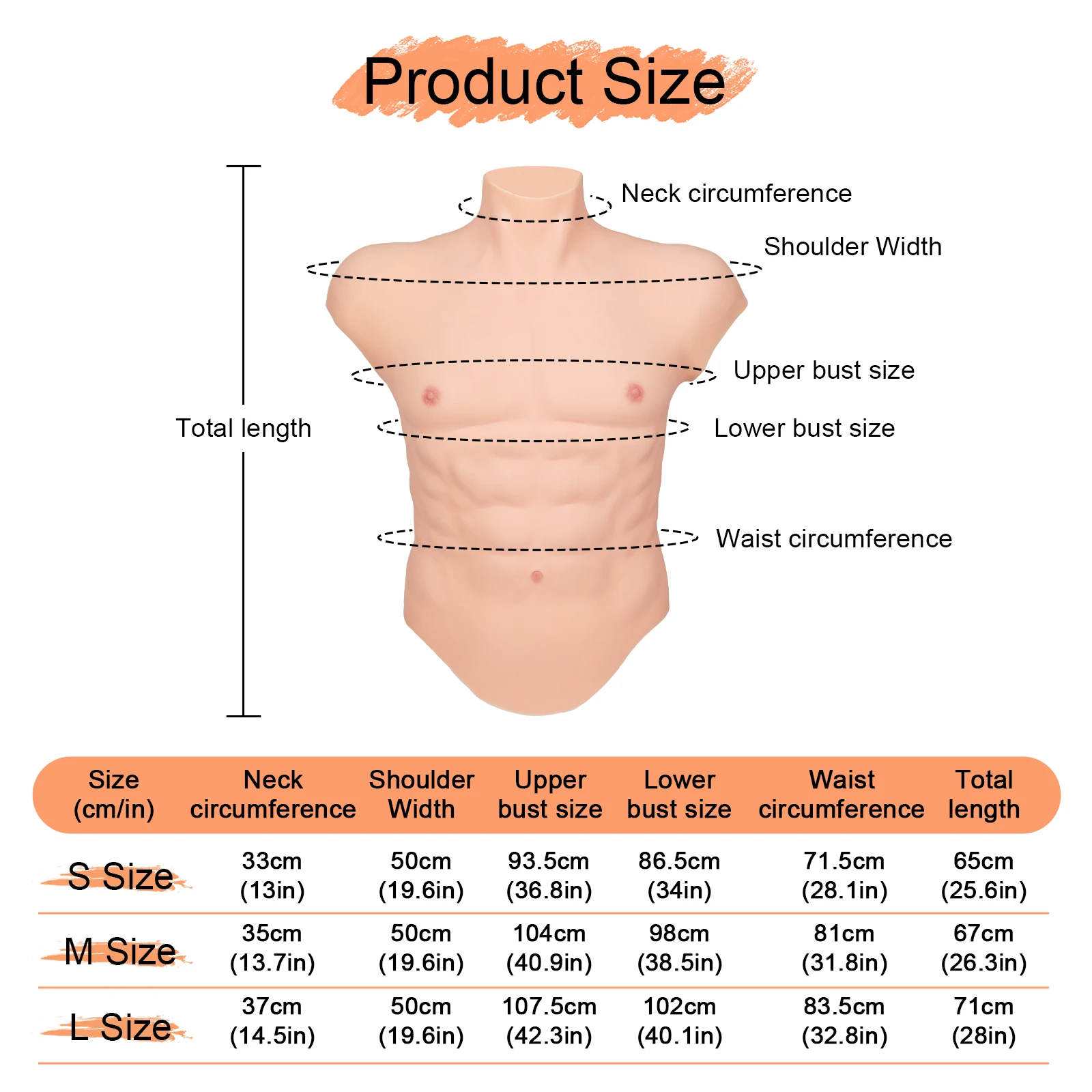 CYOMI Cosplay Silicone Male Muscle Suit Fake Belly Chest Bodysuit Artificial Simulation Abdominal Strong Figure for Crossdresser silicone pacifier silicone teether silicone breast forms