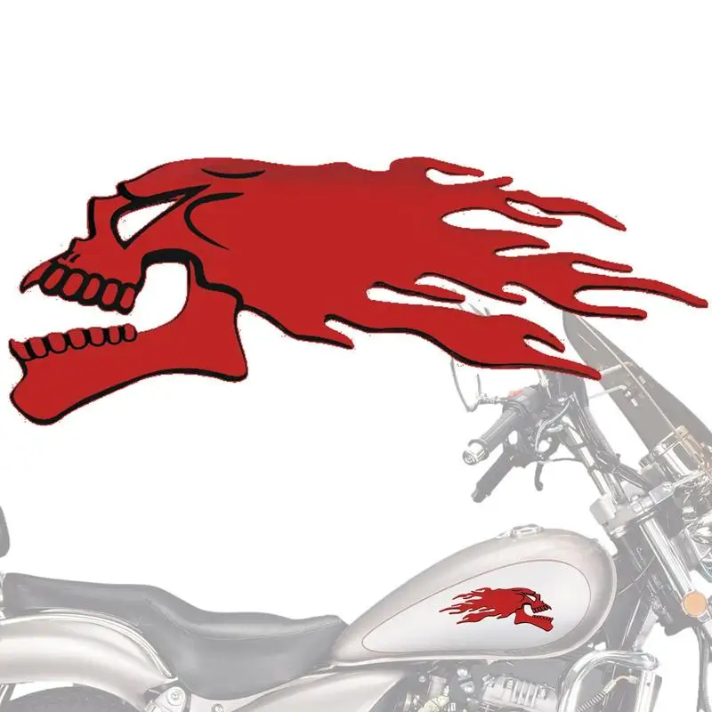 Skull Car Decal 3D Car Body Skull Shape Stickers 2Pcs Creative Car Decal Bumper Stickers Car Side Decal Decorative Car Stickers