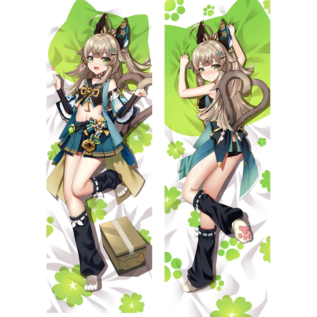 

Game Genshin Impact Kirara Cosplay Body Pillow Case Kirara Costume Halloween Hug Body Throw Cushion Pillow Cover Case