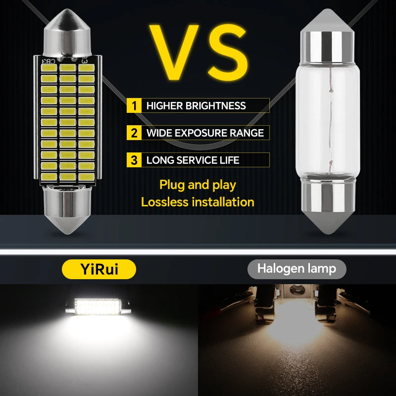 YiRui ڵ ȣ , ڵ ׸ ĵ , ǰ  Ʈ LED , C5W, C10W, 31mm, 36mm, 39mm, 41mm, ǰ