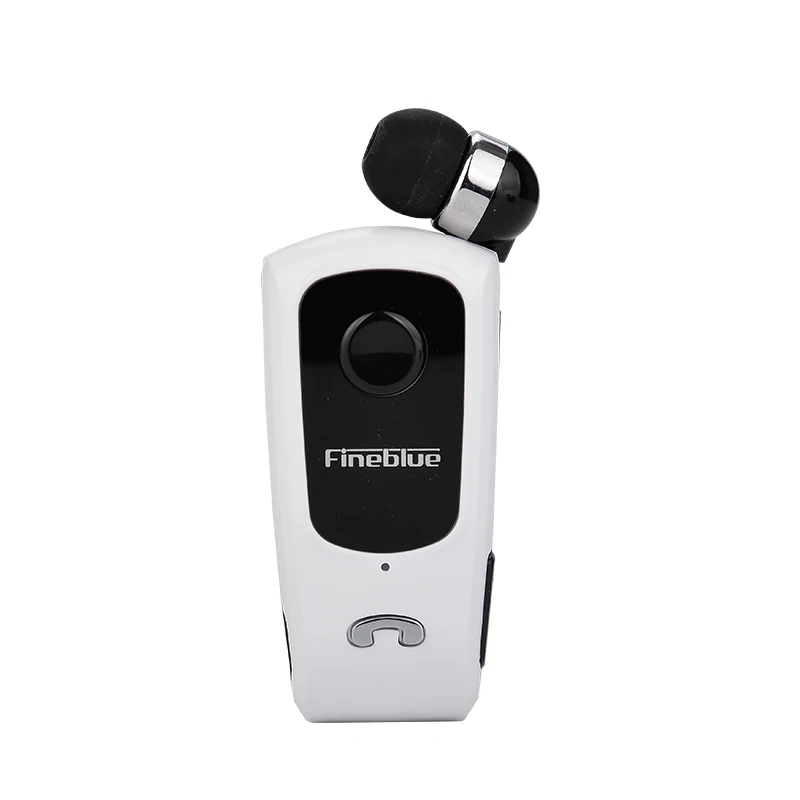 Wireless Retractable Mini Bluetooth Headset with Vibration Alert and Wearable Clip