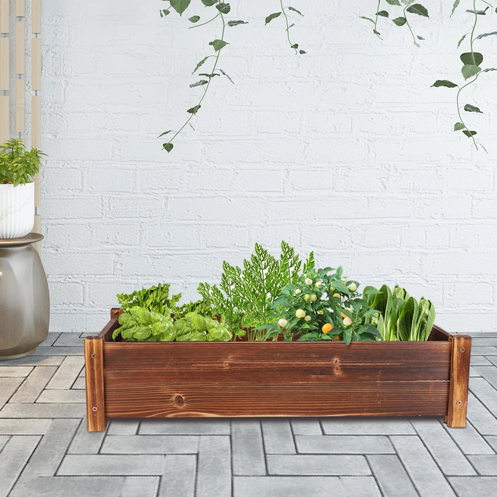 Raised Garden Bed Large Wooden Planter 4