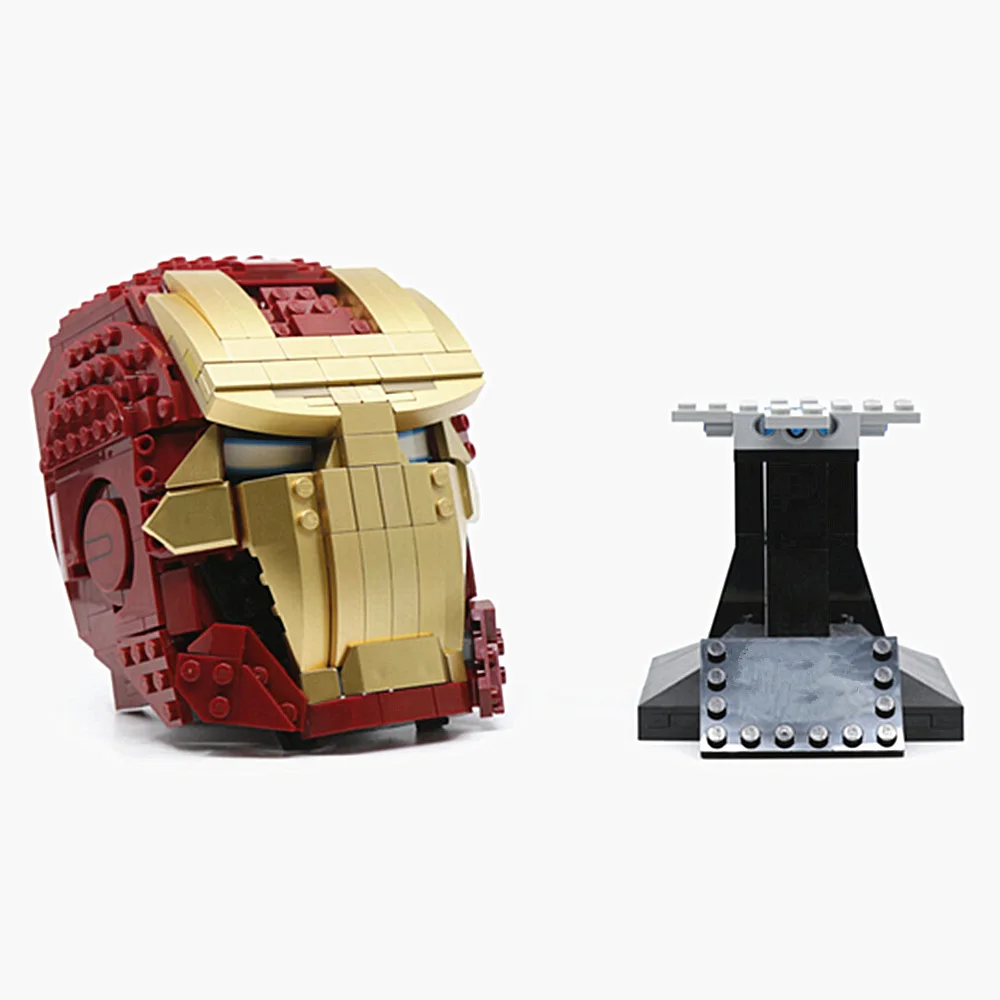 Decorazione Della Casa Irons-Heroes Avenger Irons-Heads Helmet Mans Model Building Blocks Mattoni Ragazzi Giocattoli Regali