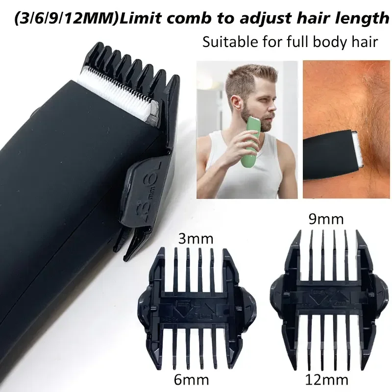 Professional Clipper Rechargeable Beard Trimmer Cutting Machine Electric Shaver For Body Hair Shaving Safety Razor_voghion.com