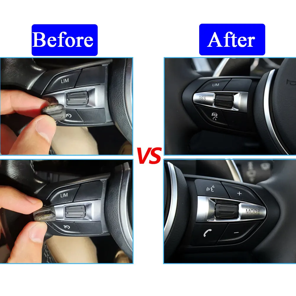 M Sport Steering Wheel Buttons Left Right Control Knobs Cover For BMW 1 2 3  4 5 6 X1 X2 X3 X4 X5 X6 Series F10 F11 F30 F06 F25