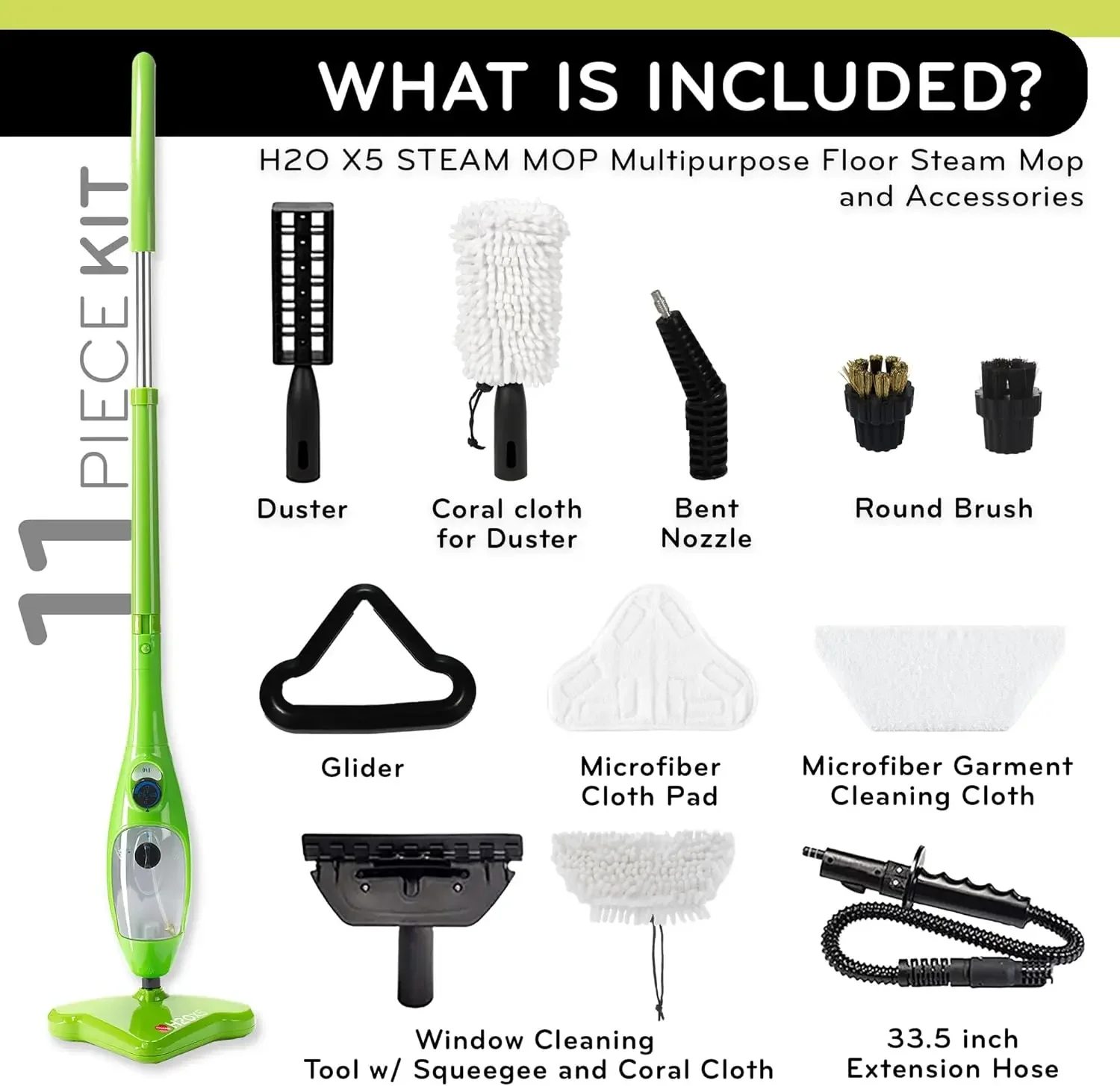 Steam Mop and Handheld Steam Cleaner For Cleaning Hardwood and Kitchen Tile Floors, Grout Cleaner, Upholstery Cleaner and Carpet 2