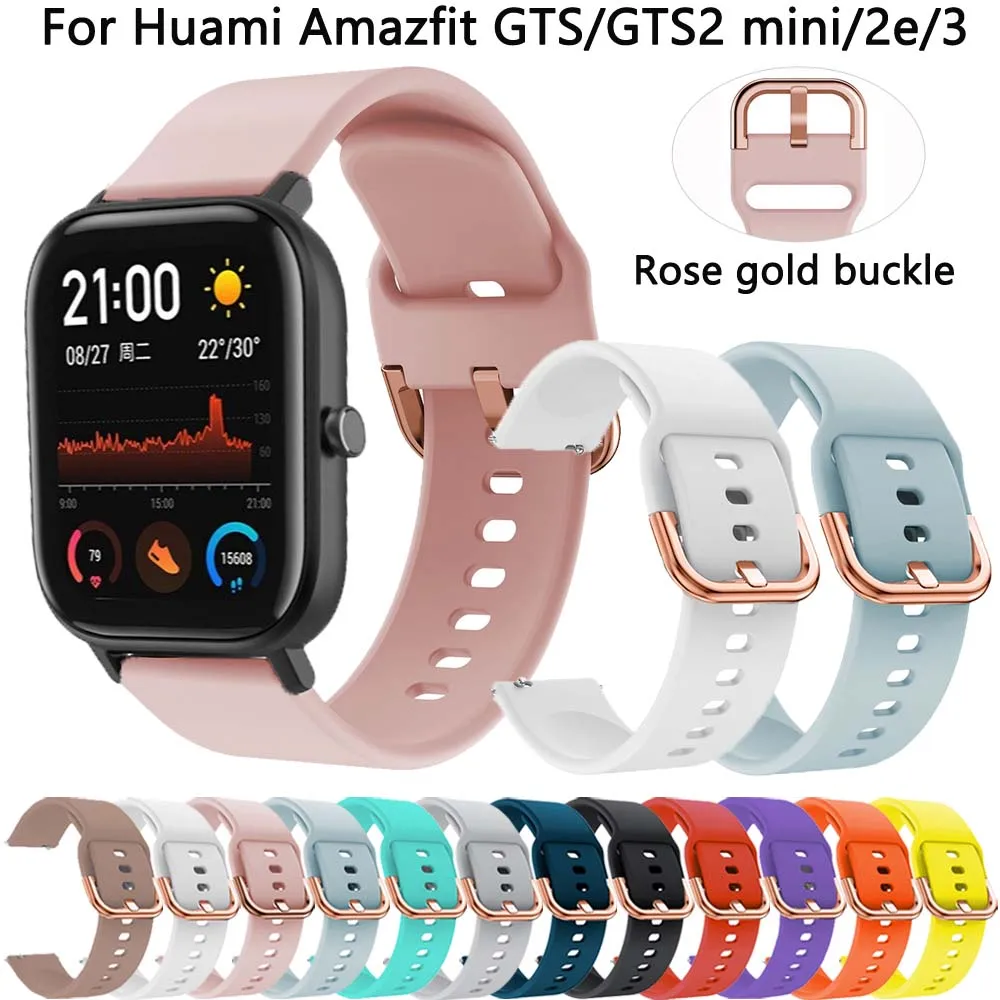 

Ремешок для наручных часов 20 мм, браслет для смарт-часов Huami Amazfit GTS 2 2e 3, Amazfit GTS2 Mini GTS Bip S U GTR 42 мм Easyfit