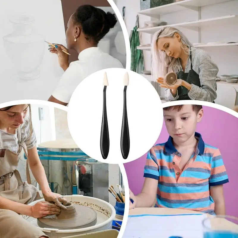 Blending Stumps Paper Art Blending Stumps Multipurpose Ergonomic Sketch Wipe Scrapers With Rub Sponge For Artist Charcoal