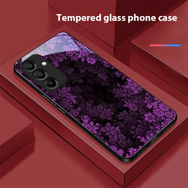 Deep Landscape Black Tempered Glass Phone Case