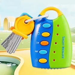 Baby Music Toys Anti Theft Lock Car Remote Control Key Model Infant and Early Childhood Education Children's Music Keys Cross-bo