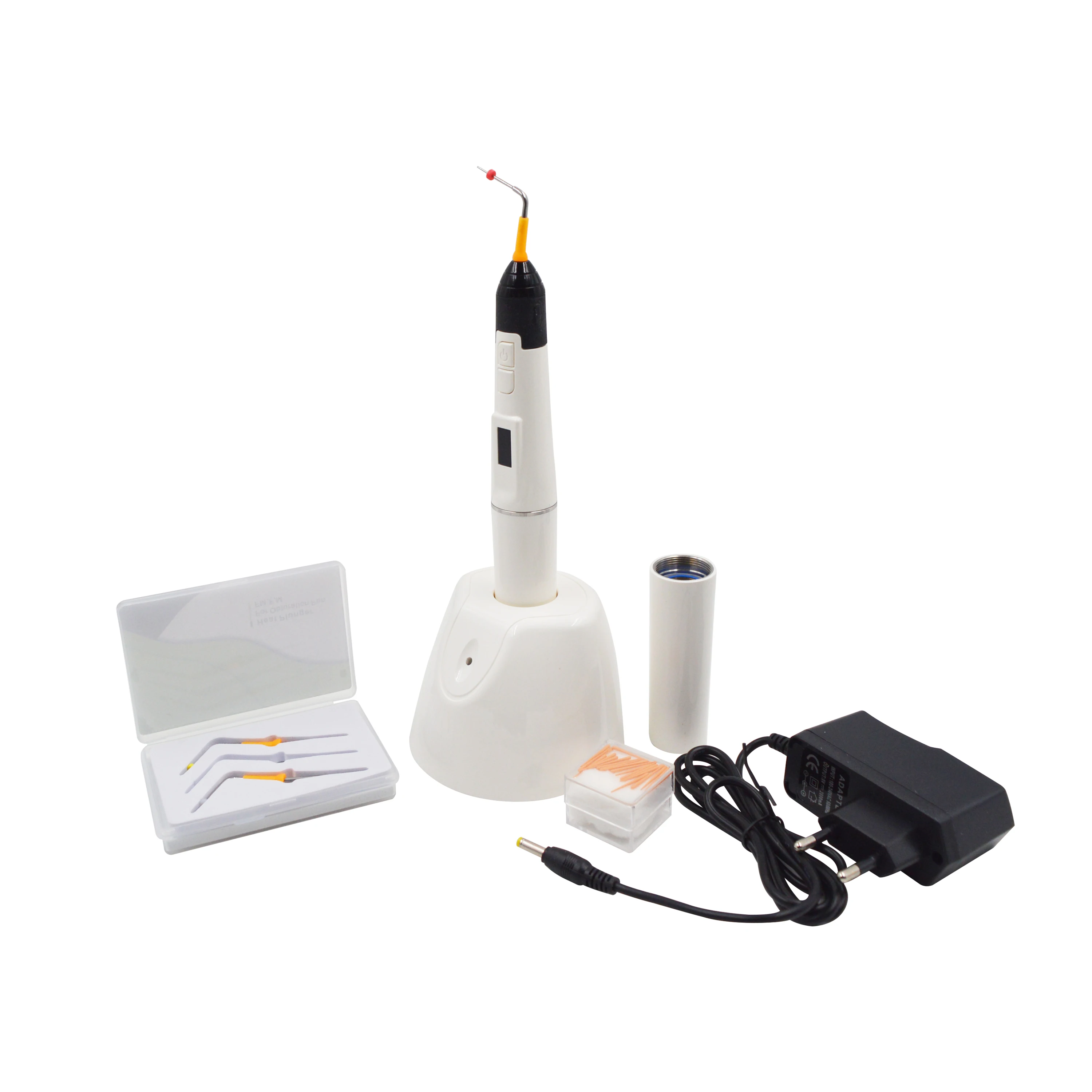 Dental Cordless Wireless Guttaperca Sistema Di Otturazione Dentale Cordless Wireless Guttaperca Riempimento Hot Melt Con + 2 Punte End