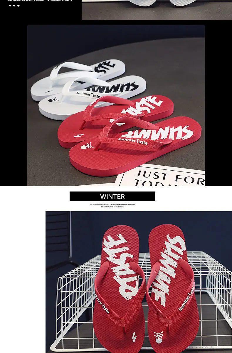 Men's Summer Lightning Thong Sandals Edgy Non-Slip Soft Sole Beach/Street Trendy Student Durable Outdoor Casual Flip-Flops Shoes