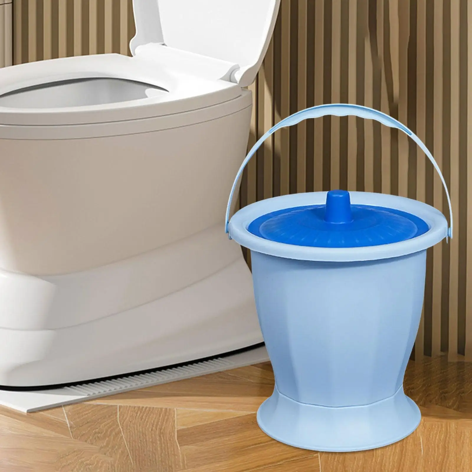 Kamer Pot Draagbaar Toilet Met Deksel Ouderenkamer Pot Urinoir Wastafel Potje Nachtkastje Urinoiremmer