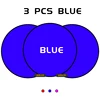 3 Pcs Blue