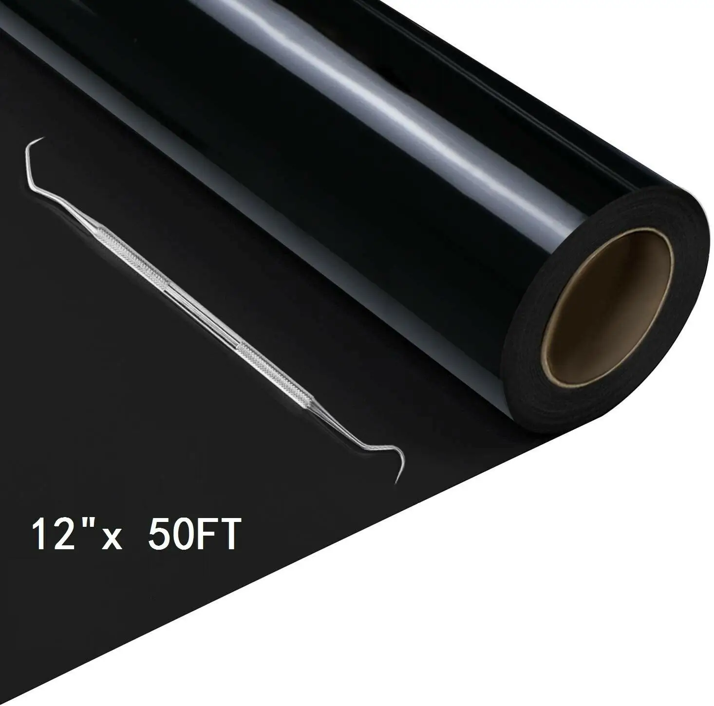 Heat Transfer Vinyl Roll HTVRONT 12"X50ft/30x1500cm PU Heat Transfer Vinyl Roll