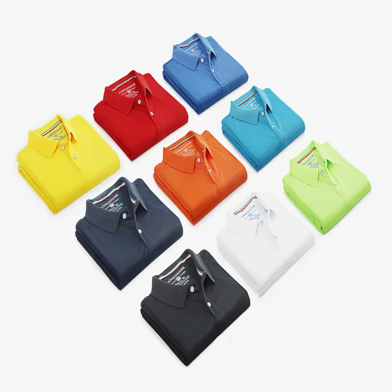 Polo camicia a maniche corte logo personalizzato T-shirt estate stampa logo ricamo logo uomini e donne abbigliamento personalità design - immagine 3