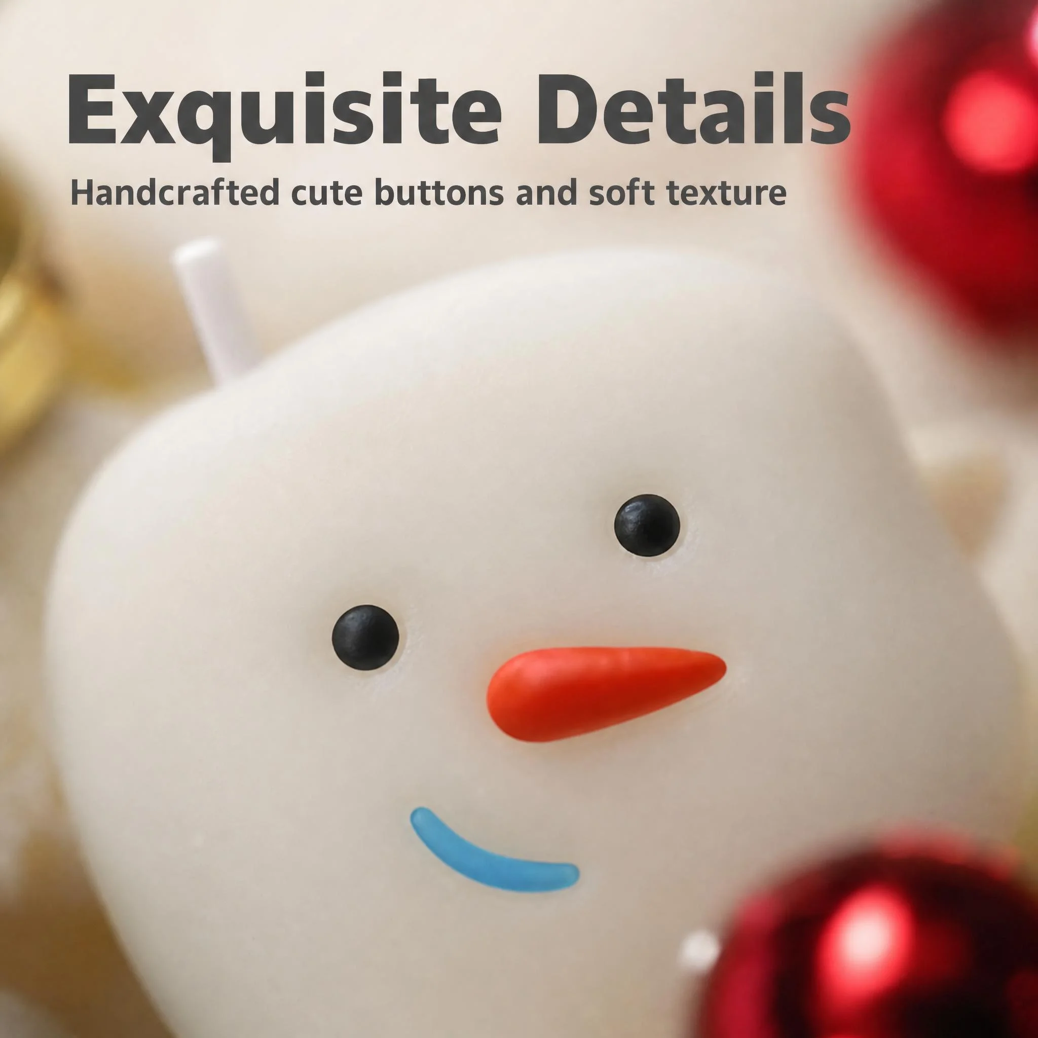 Charming Snowman Scented Candle Set with English Pear Freesia Fragrance - Perfect for Holiday Home Decor & Gifts