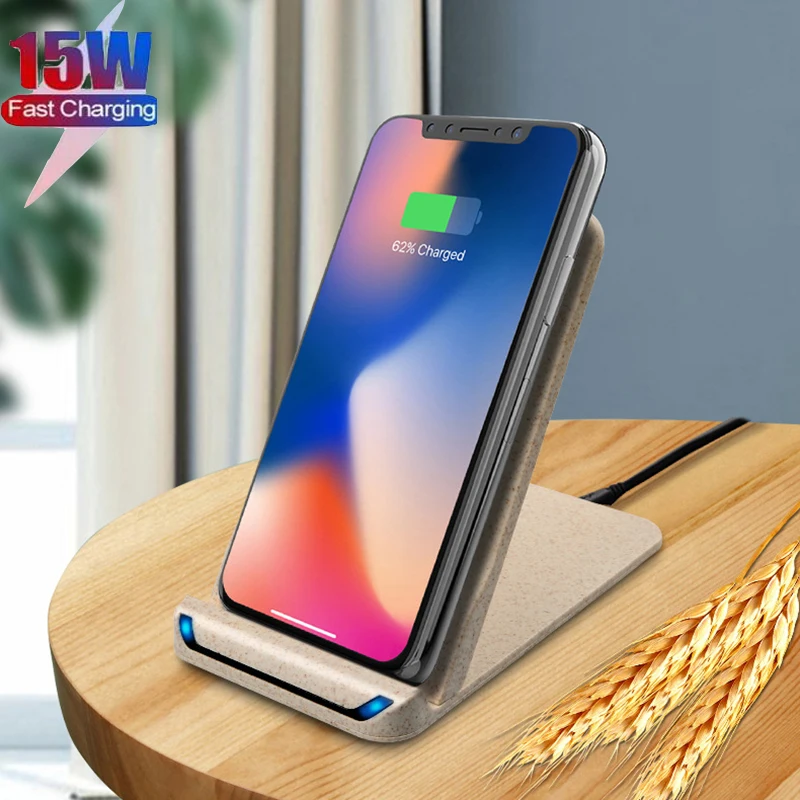 Artizer WS1010 Wheat Straw Wireless Charger fold-able 10W 15W fast charging - ANKUX Tech Co., Ltd