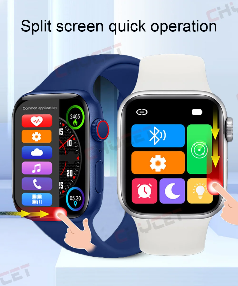 1.75 Inch Full Touch Smart Watch Men Women Smartwatch Sprots Monitor 2022 New Wireless Charging  Watches For Iphone Xiaomi IWO