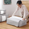 Quilt Clothes Storage Bag Non-woven Waterproof Closet Wardrobe Organizer Quilt Clothes Storage Bag Large Capacity Blanket Storag 3