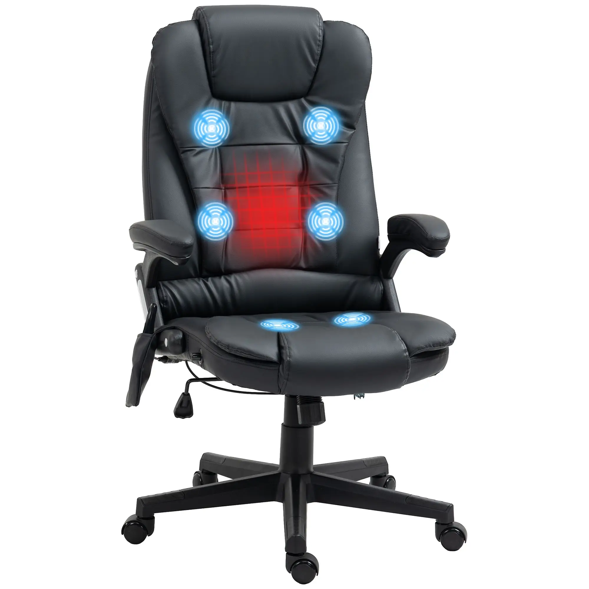 Heated Massage Reclining Office Chair with Remote 1