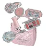 Makeup Set Flower Knows Swan Ballet Series Six Color Eyeshadow Palette Embossed Blusher Shine Lipstick Kit Maquiagem With Bag 1