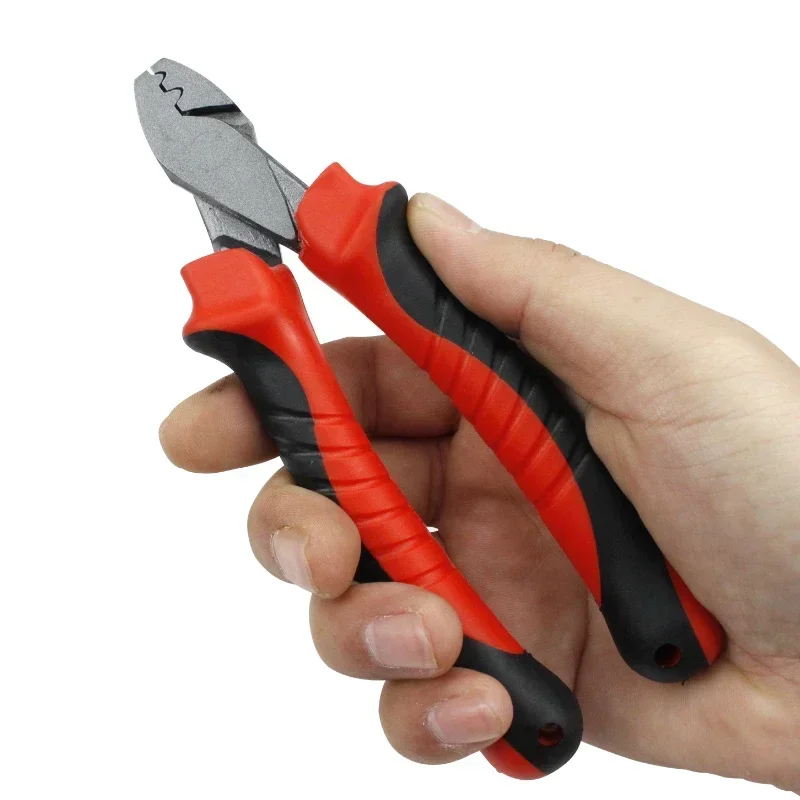 Fishing Crimping Pliers Tools for Single-Barrel Sleeves,Fishing Wire Pipe Crimp Connector Tools,Fishing Gear Tackle