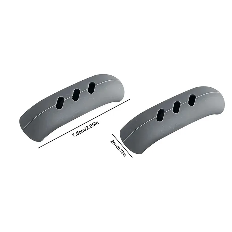 2PCS Silicone Pan Handle Anti-Ironing Sleeve Iron Pan Wok Ears Anti-Ironing Handle Sleeve Heat-Resistant