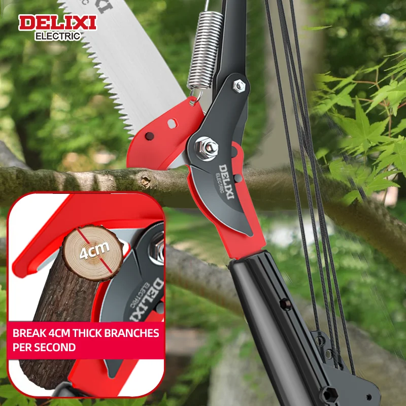 DELIXI ELECTRIC High-branch Shear High-altitude Pruning Shear Saw Tree Tool for Pruning Branches Special Scissors Garden Tools