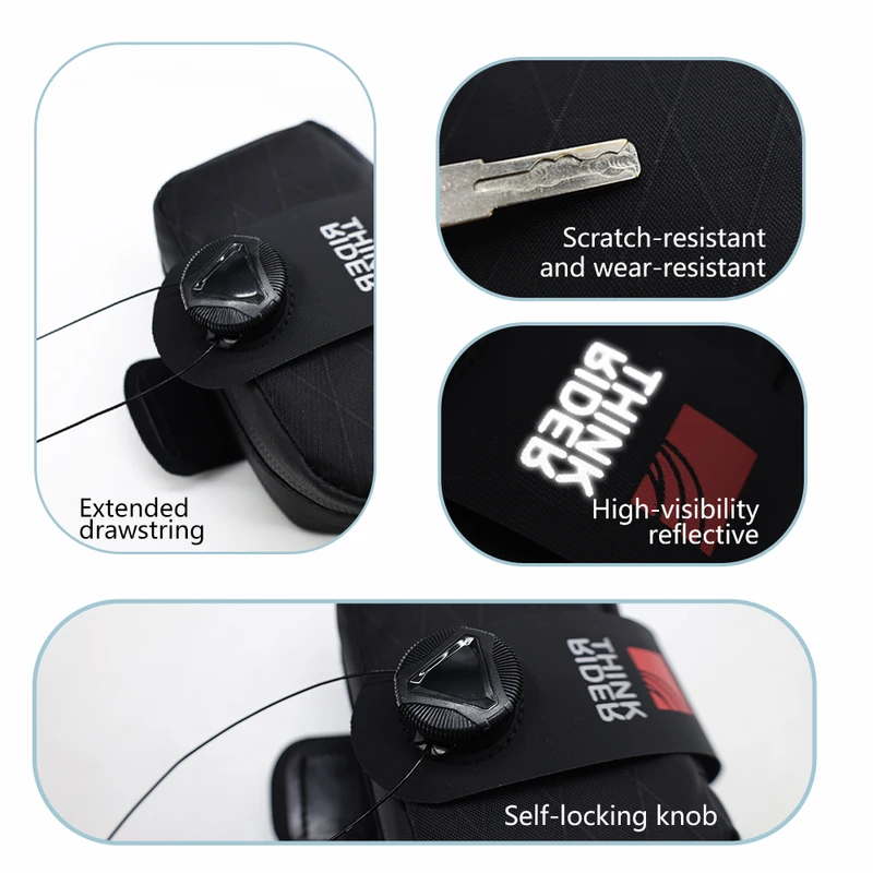 ThinkRider Bicycle Saddle Bag 0.5L Mini Portable Tail Bag
