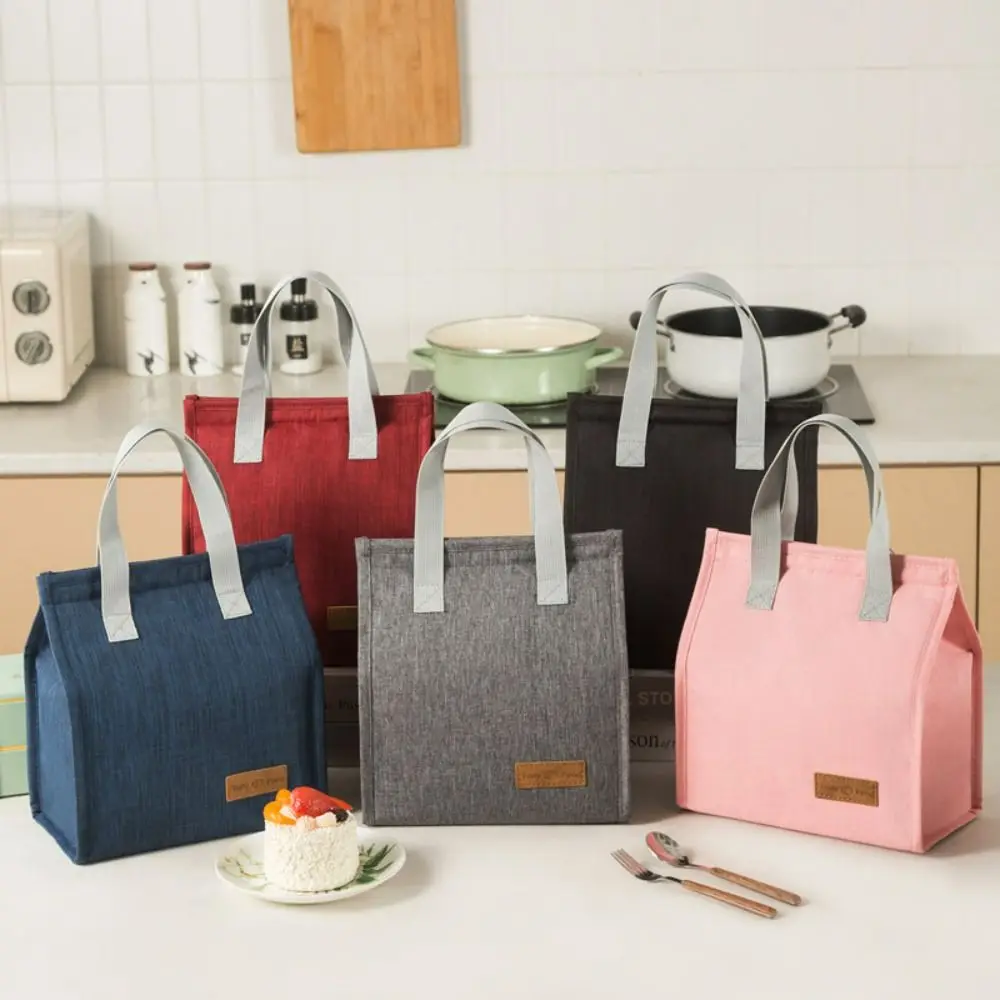 

Cooler Lunch Box Bag Outdoor Food Hand Bags Waterproof Lunch Bag Tote Canvas Lunch Bag Thermal Breakfast Organizer