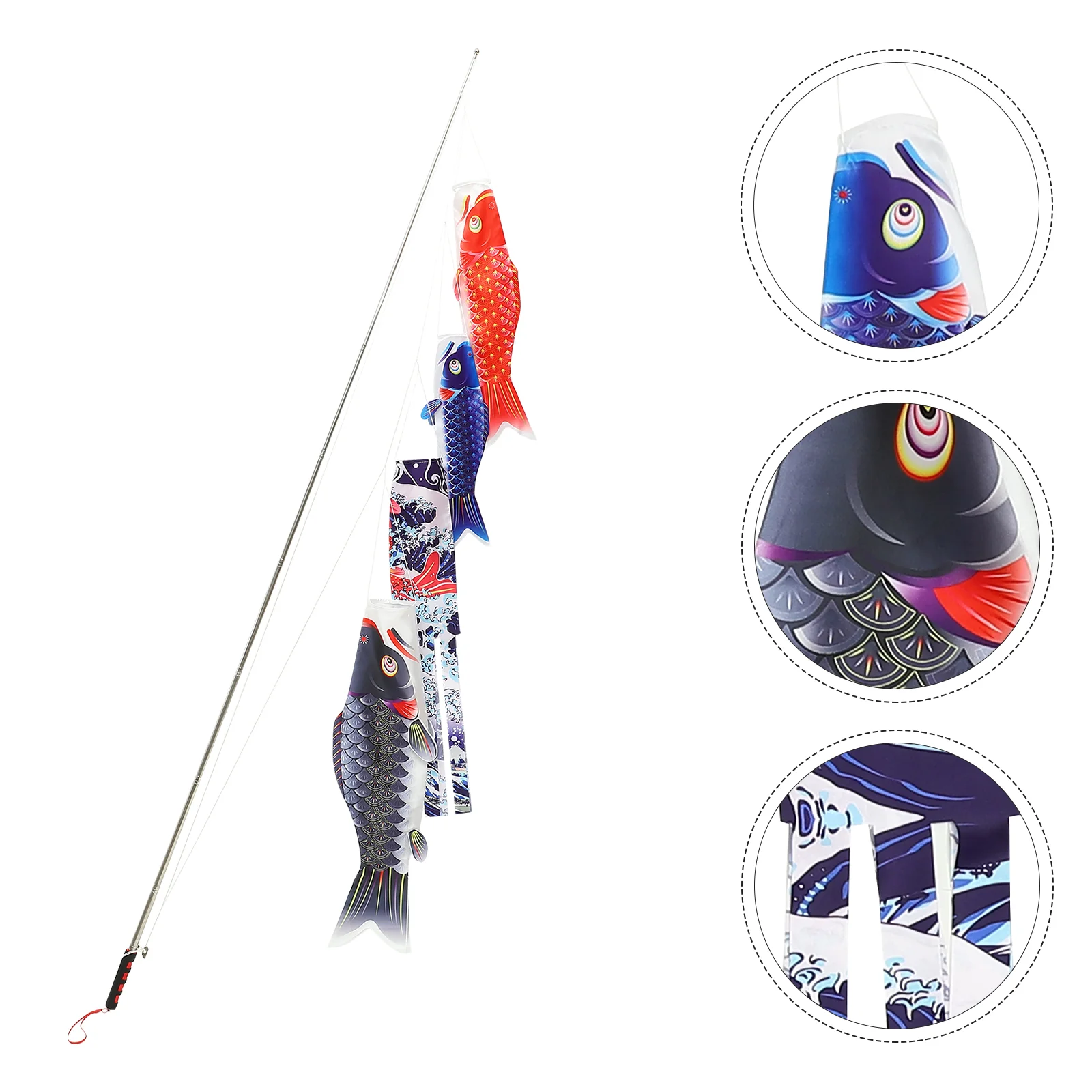 

Japanese Carp Streamer Fish Flag Hanging Decor Flags Windsocks Pendant Japanese-style