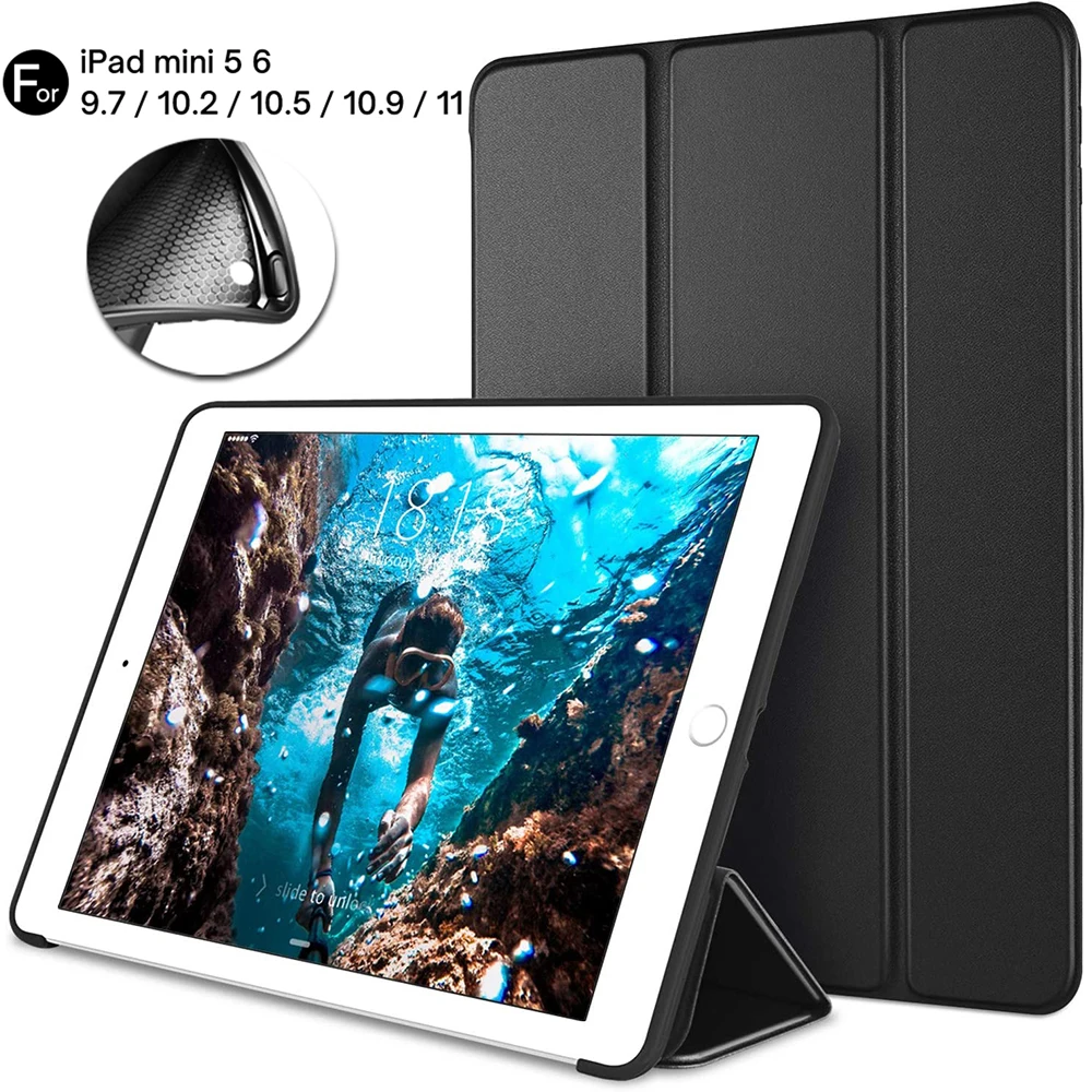 

Чехол для iPad Air 5-го поколения, чехол 2022/ ipad air, чехол 4-го поколения 2020, 10,9 дюйма, ультралегкий чехол с автоматическим переходом в спящий режим/п...
