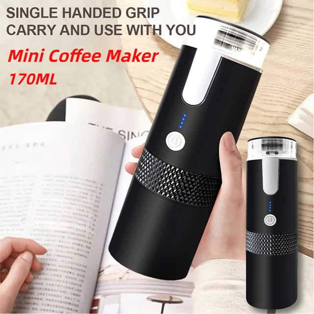 Portátil Mini Cafeteira Elétrica, Cápsula de Viagem, USB Recarregável,  Brewer, Casa, Escritório, 170ml - AliExpress