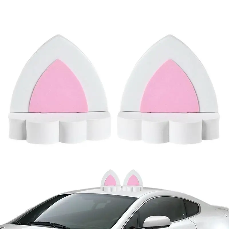 

Украшение на крышу автомобиля уникальная 3D наклейка автомобильный Декор водонепроницаемые Мультяшные милые животные уши 2 шт. солнцезащитный Забавный автомобильный декор для автомобилей