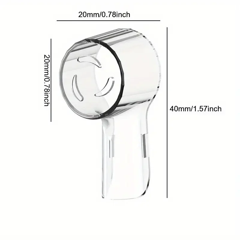 Toothbrush Dustproof Covers Caps Compatible with Braun Oral B Replacement Heads & iO Series Electric Toothbrush Head Protector