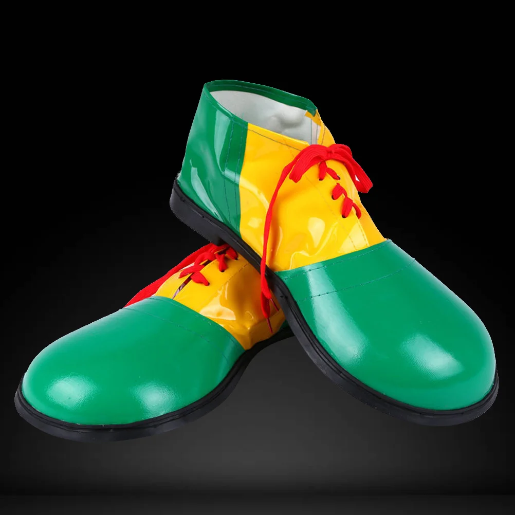 Oversized Clown Shoes For Carnival Party Unisex Comedy Dress Up Costume Masquerade Cosplay Boots Bright Color Durable Artificial