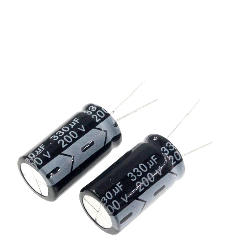5pcs 330uF 200V 330MFD 200Volt Aluminum Electrolytic Capacitor 18*30mm Radial 330mf200v 330uf200v 200v330mf 200v330uf
