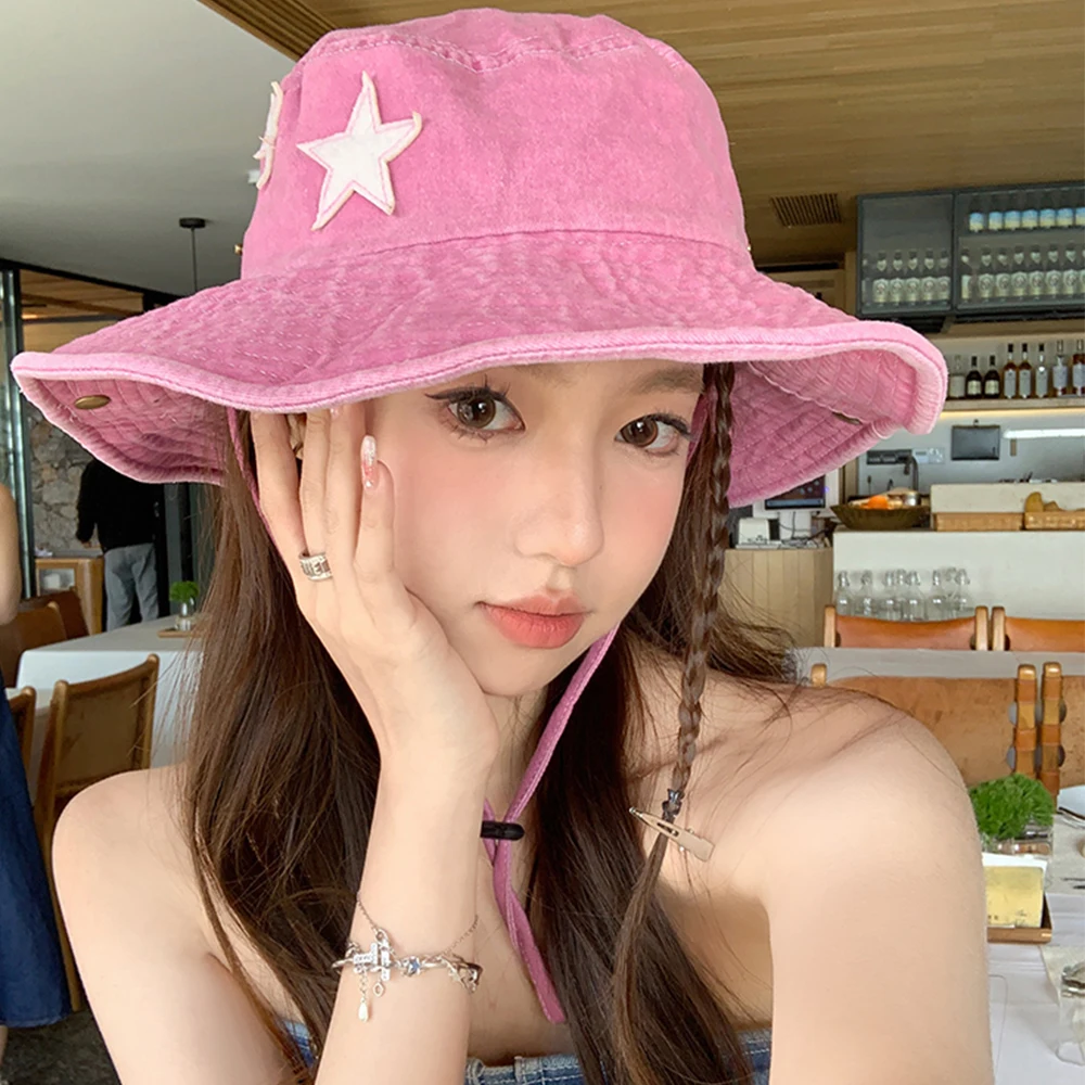帽子 [0] PING WHITE PINK FLOWER STYLE Y2K 00s Diputer Pink Y2k Aesthetic Bow Graphic Retro Hat Women Cute