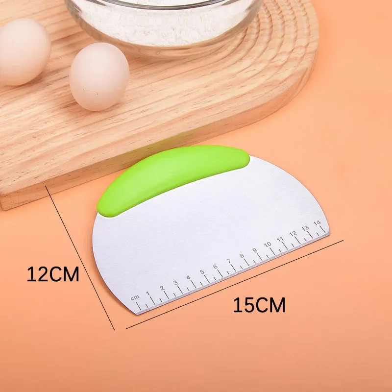 MS WGO Pro Dough Pastry Scraper, 1pcs Cutter, Chopper Stainless Steel  Mirror Polished with Measuring Scale Multipurpose- Cake, Pizza Cutter -  Pastry